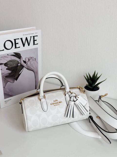 JuzBeauty-JuzBeautyMalaysia-JuzPretty-Authentic-Kbeauty-Malaysia-Skin-Care-Cosmetics-Jbeauty-Health-Care-korean-streetwear-Coach CK689 Lacey Crossbody In Signature Canvas in Gold Chalk Glacierwhite 圆筒包4