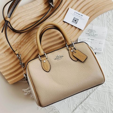 JuzBeauty-JuzBeautyMalaysia-JuzPretty-Authentic-Kbeauty-Malaysia-Skin-Care-Cosmetics-Jbeauty-Health-Care-korean-streetwear-COACH CH159 Mini Rowan Crossbody In Sandy Beige Multi Colorblock 迷你波士顿包