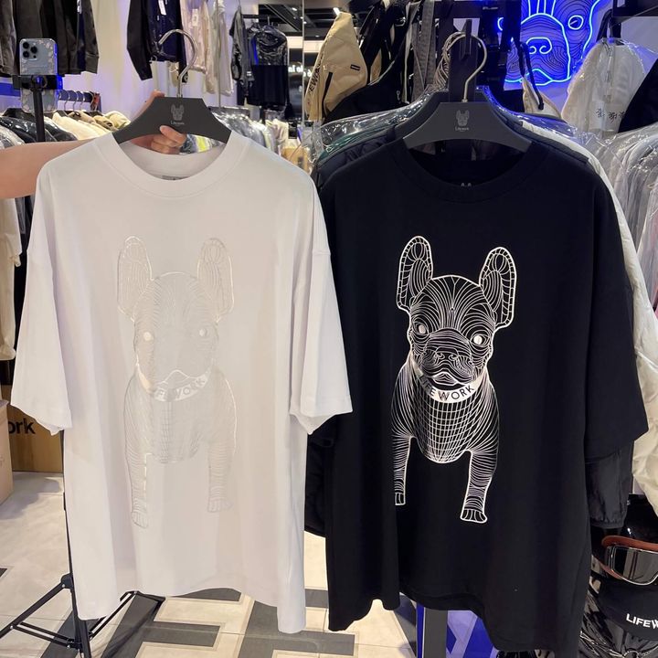 JuzBeauty-JuzBeautyMalaysia-JuzPretty-Authentic-Kbeauty-Malaysia-Skin-Care-Cosmetics-Jbeauty-Health-Care-korean-streetwear-LifeWork Gold Silver Radok Big Logo Short Sleeve T-shirt 烫金烫银法斗犬Tee3