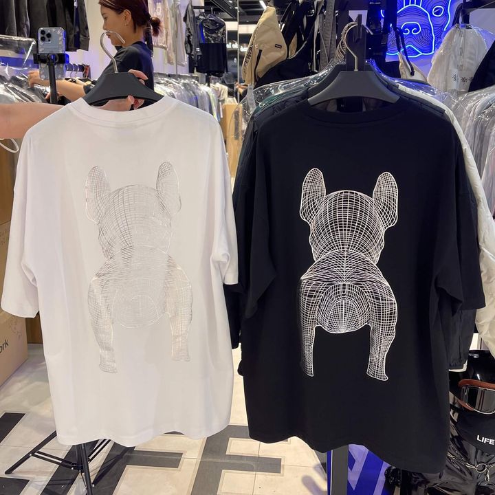 JuzBeauty-JuzBeautyMalaysia-JuzPretty-Authentic-Kbeauty-Malaysia-Skin-Care-Cosmetics-Jbeauty-Health-Care-korean-streetwear-LifeWork Gold Silver Radok Big Logo Short Sleeve T-shirt 烫金烫银法斗犬Tee2