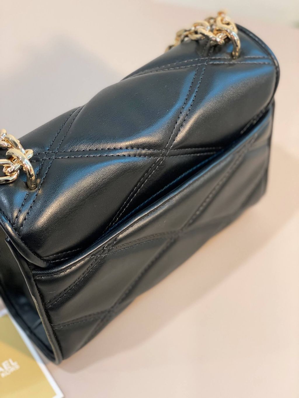 JuzBeauty-JuzBeautyMalaysia-JuzPretty-Authentic-Kbeauty-Malaysia-Skin-Care-Cosmetics-Jbeauty-Health-Care-korean-streetwear-MK MICHAEL KORS 35S2GNRL2U Serena Medium Flap Shoulder Bag Black 链条包6