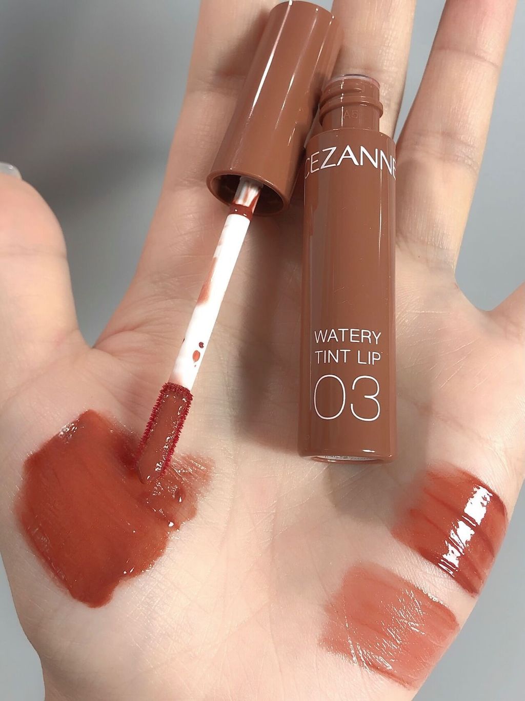 JuzBeauty-JuzBeautyMalaysia-JuzPretty-Authentic-Kbeauty-Malaysia-Skin-Care-Cosmetics-Jbeauty-Health-Care-korean-streetwear-CEZANNE Watery Tint Lip 03 Beige Brown 唇釉5