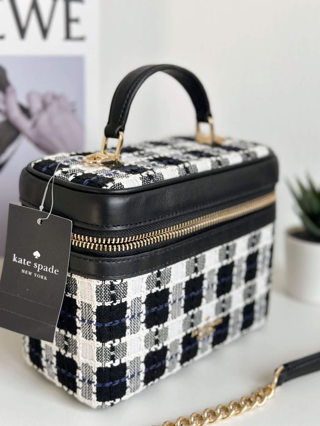 JuzBeauty_JuzBeautyMalaysia_JuzPretty_Authentic_Kbeauty_Malaysia_Skin_Care_Cosmetics_Jbeauty_Health_Care_korean_streetwear_US_Luxury_KATE SPADE KC494 Carey Top Handle Trunk Crossbody Black Multi 斜挎包7