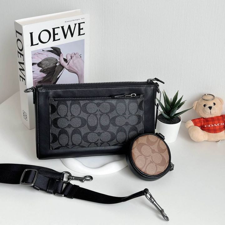JuzBeauty_JuzBeautyMalaysia_JuzPretty_Authentic_Kbeauty_Malaysia_Skin_Care_Cosmetics_Jbeauty_Health_Care_korean_streetwear_US_Luxury_COACH C5598 Holden Crossbody Sig Charcoal Black Multi 斜挎包1