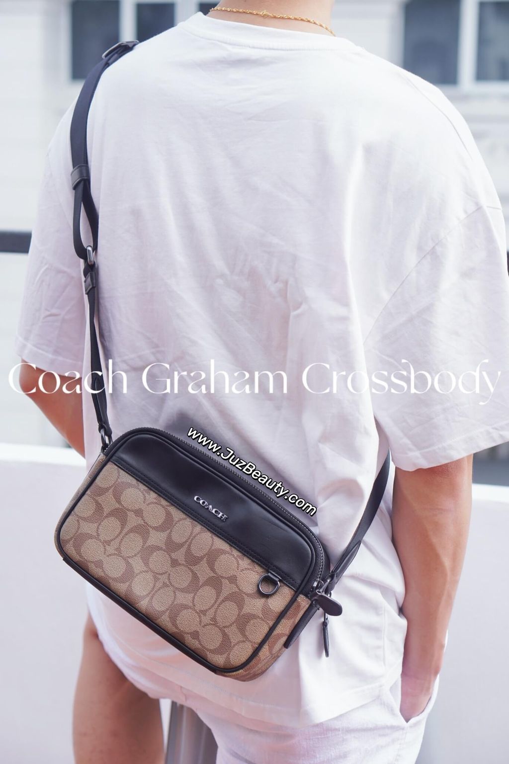 JuzBeauty_JuzBeautyMalaysia_JuzPretty_Authentic_Kbeauty_Malaysia_Skin_Care_Cosmetics_Jbeauty_Health_Care_korean_streetwear_US_Luxury_COACH C4149 Graham Crossbody In Signature Canvas Khaki 男士斜挎包3