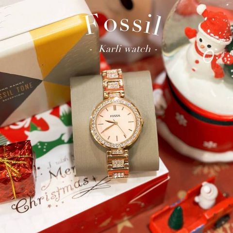 JuzBeauty_JuzBeautyMalaysia_JuzPretty_Authentic_Kbeauty_Malaysia_Skin_Care_Cosmetics_Jbeauty_Health_Care_korean_streetwear_US_Luxury_FOSSIL BQ3181 Karli Three Hand Rose Gold Tone Stainless Steel Watch 女士手表2