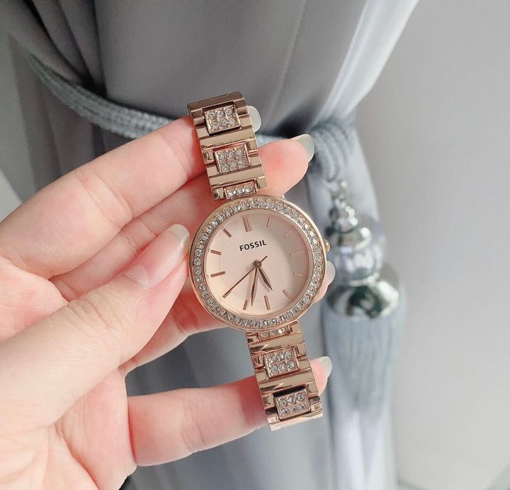 JuzBeauty_JuzBeautyMalaysia_JuzPretty_Authentic_Kbeauty_Malaysia_Skin_Care_Cosmetics_Jbeauty_Health_Care_korean_streetwear_US_Luxury_FOSSIL BQ3181 Karli Three Hand Rose Gold Tone Stainless Steel Watch 女士手表1.jpg