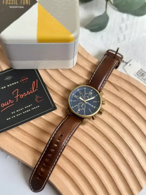 JuzBeauty_JuzBeautyMalaysia_JuzPretty_Authentic_Kbeauty_Malaysia_Skin_Care_Cosmetics_Jbeauty_Health_Care_korean_streetwear_US_Luxury_FOSSIL BQ2099 Rhett Chronograph Brown Leather Watch 男士手表6