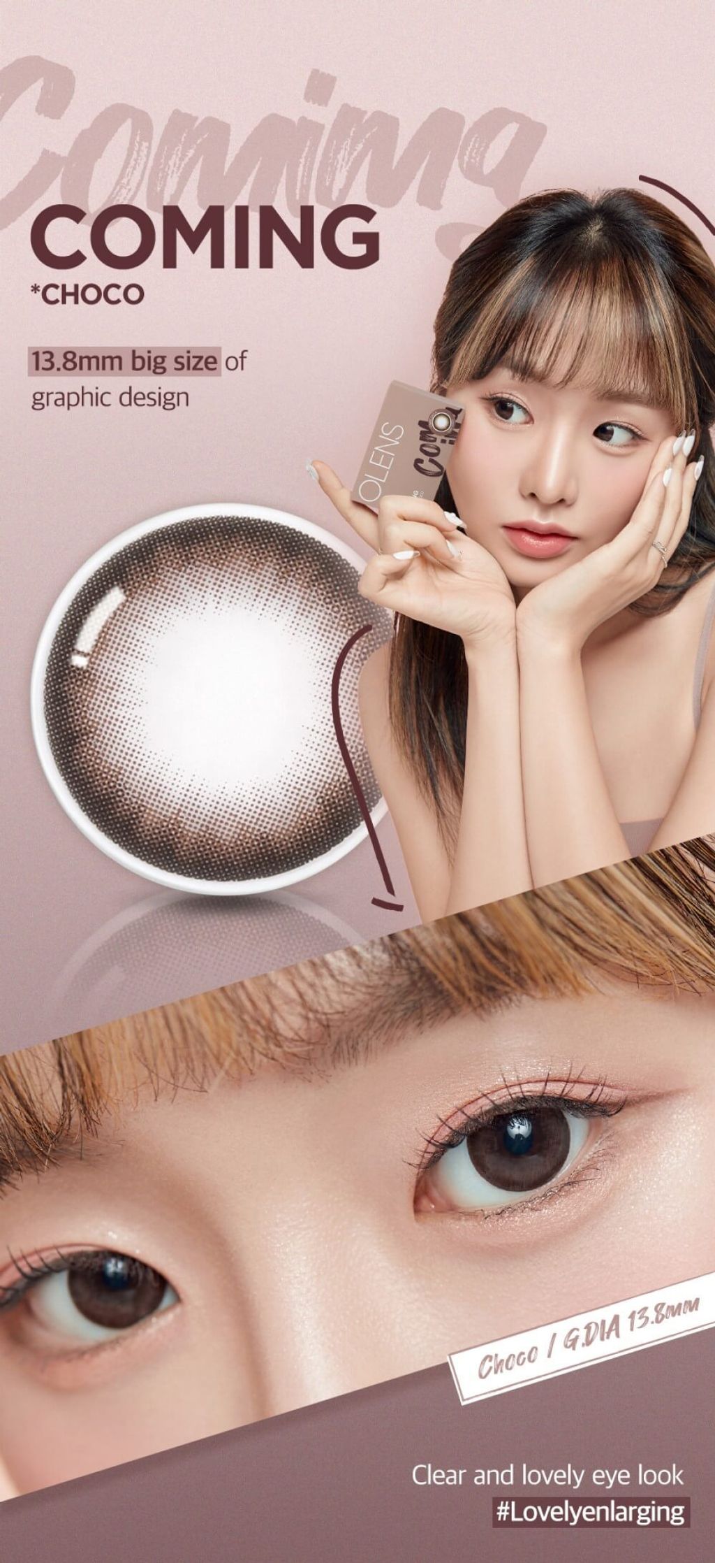 JuzBeauty_JuzBeautyMalaysia_JuzPretty_Authentic_Kbeauty_Malaysia_Skin_Care_Cosmetics_Jbeauty_Health_Care_korean_streetwear_US_OLENS Coming Choco 1Day Contact Lens 日抛隐形眼镜 美瞳4