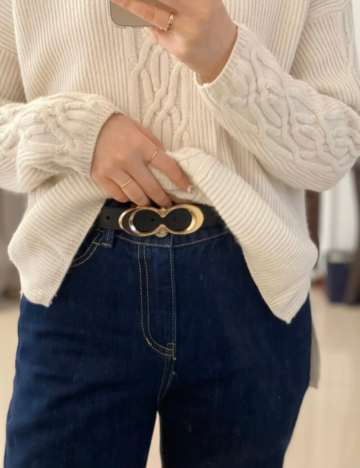 signature buckle belt 25mm