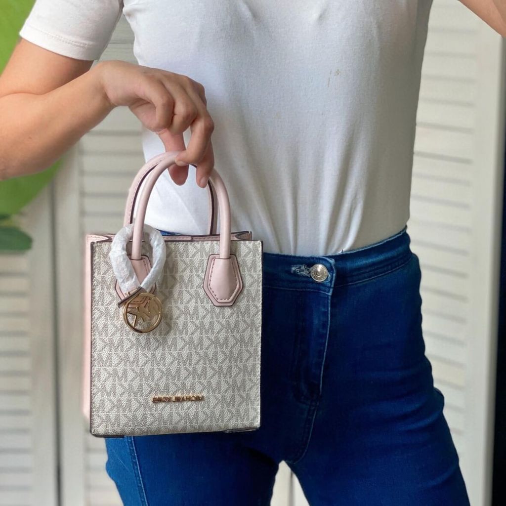 JuzBeauty_JuzBeautyMalaysia_JuzPretty_Authentic_Kbeauty_Malaysia_Skin_Care_Cosmetics_Jbeauty_Health_Care_korean_streetwear_US_Luxury_MICHAEL KORS 35T1GM9C0l Mercer Extra-small Pebbled Leather Crossbody Bag Pink 琴谱包1