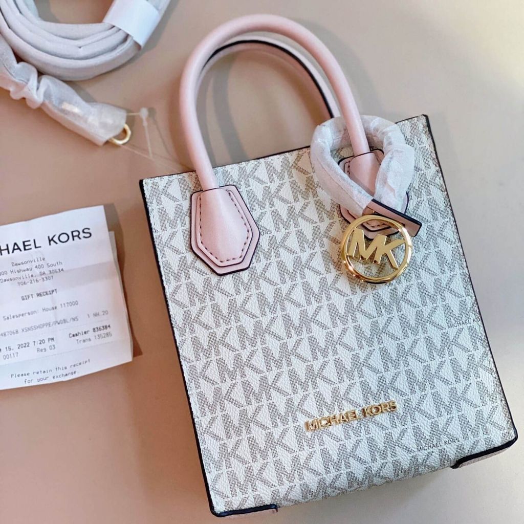 JuzBeauty_JuzBeautyMalaysia_JuzPretty_Authentic_Kbeauty_Malaysia_Skin_Care_Cosmetics_Jbeauty_Health_Care_korean_streetwear_US_Luxury_MICHAEL KORS 35T1GM9C0l Mercer Extra-small Pebbled Leather Crossbody Bag Pink 琴谱包2