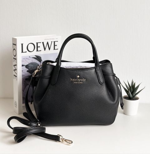 JuzBeauty_JuzBeautyMalaysia_JuzPretty_Authentic_Kbeauty_Malaysia_Skin_Care_Cosmetics_Jbeauty_Health_Care_korean_streetwear_US_Luxury_KATE SPADE K8135 Pebbled Leather Small Dumpling In Black 水饺包5