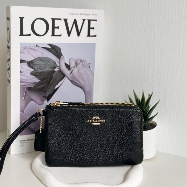 JuzBeauty_JuzBeautyMalaysia_JuzPretty_Authentic_Kbeauty_Malaysia_Skin_Care_Cosmetics_Jbeauty_Health_Care_korean_streetwear_US_Luxury_COACH 6649 Double Corner Zip Wallet In Polished Pebble Leather 手挽包钱包2
