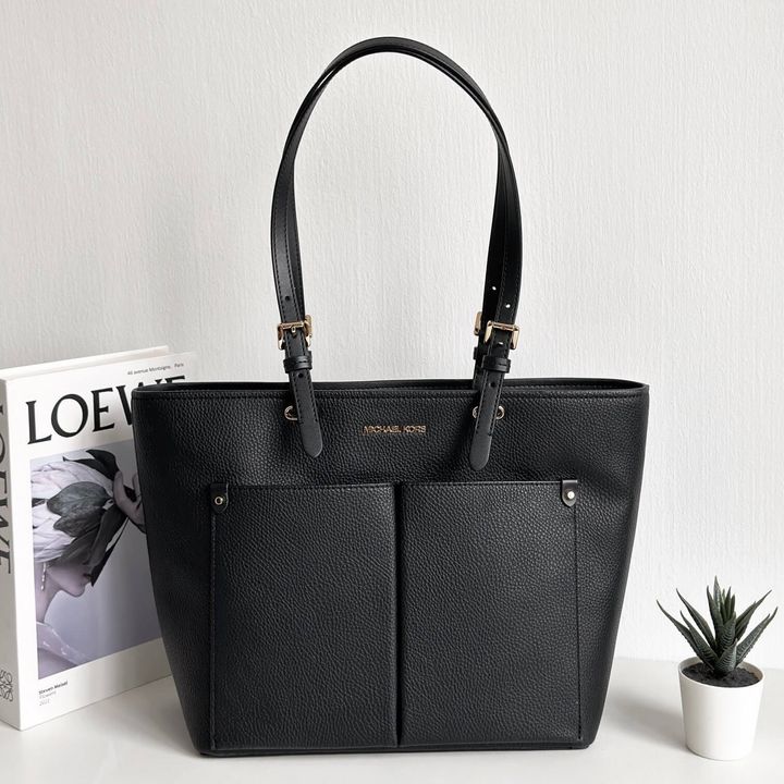 JuzBeauty_JuzBeautyMalaysia_JuzPretty_Authentic_Kbeauty_Malaysia_Skin_Care_Cosmetics_Jbeauty_Health_Care_korean_streetwear_US_Luxury_MICHAEL KORS 35F3GTVT8B Jet Set Medium Pocket Tote Bag In Black 托特包2