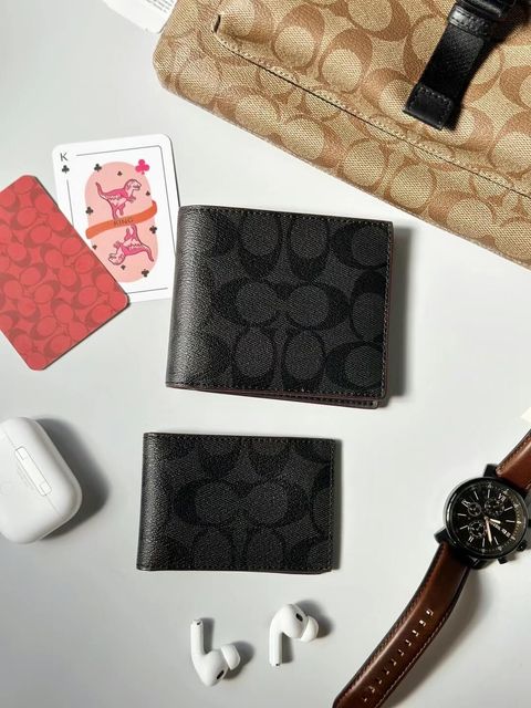 JuzBeauty_JuzBeautyMalaysia_JuzPretty_Authentic_Kbeauty_Malaysia_Skin_Care_Cosmetics_Jbeauty_Health_Care_korean_streetwear_US_Luxury_COACH F25519 3 In 1 Wallet In Signature Canvas In Black Oxblood 男士钱包5.jpg