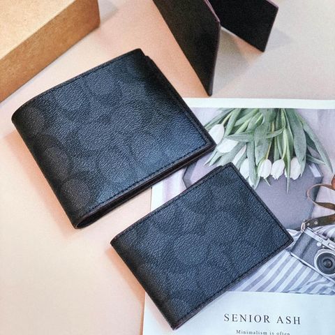 JuzBeauty_JuzBeautyMalaysia_JuzPretty_Authentic_Kbeauty_Malaysia_Skin_Care_Cosmetics_Jbeauty_Health_Care_korean_streetwear_US_Luxury_COACH F25519 3 In 1 Wallet In Signature Canvas In Black Oxblood 男士钱包1