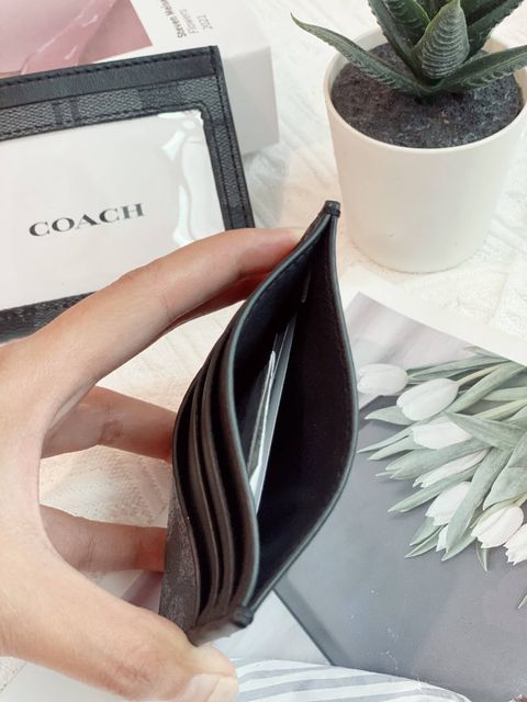 JuzBeauty_JuzBeautyMalaysia_JuzPretty_Authentic_Kbeauty_Malaysia_Skin_Care_Cosmetics_Jbeauty_Health_Care_korean_streetwear_US_Luxury_COACH F58110 Slim Card Case In Signature Canvas Tan:Black Antique Nickel 男士卡包5.jpg