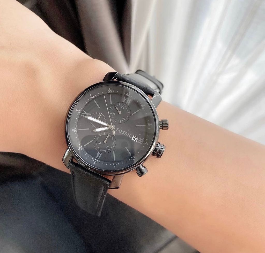 JuzBeauty_JuzBeautyMalaysia_JuzPretty_Authentic_Kbeauty_Malaysia_Skin_Care_Cosmetics_Jbeauty_Health_Care_korean_streetwear_US_Luxury_FOSSIL BQ1703 Rhett Chronograph Black Leather Watch 男士手表3.jpg