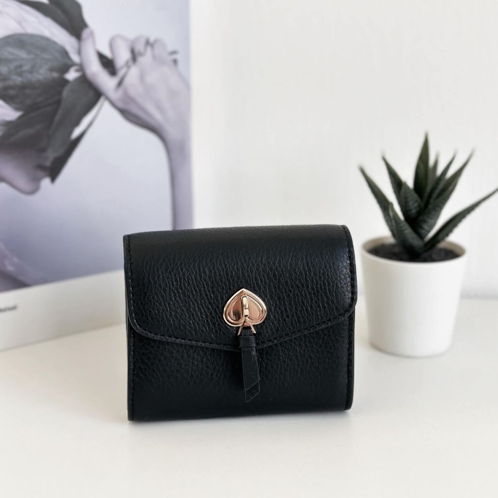 JuzBeauty_JuzBeautyMalaysia_JuzPretty_Authentic_Kbeauty_Malaysia_Skin_Care_Cosmetics_Jbeauty_Health_Care_korean_streetwear_US_Luxury_KATE SPADE K6026 Marti Small Flap Wallet In Black 女士钱包1