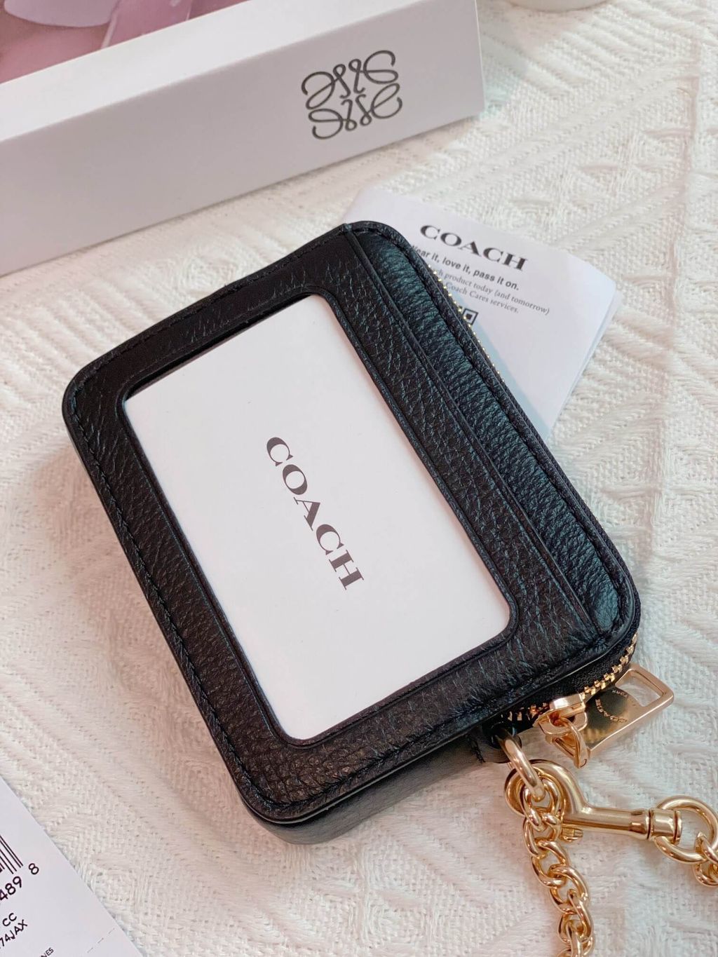 JuzBeauty_JuzBeautyMalaysia_JuzPretty_Authentic_Kbeauty_Malaysia_Skin_Care_Cosmetics_Jbeauty_Health_Care_korean_streetwear_US_Luxury_COACH 6303 Zip Card Case In Black 女士卡包2.jpg