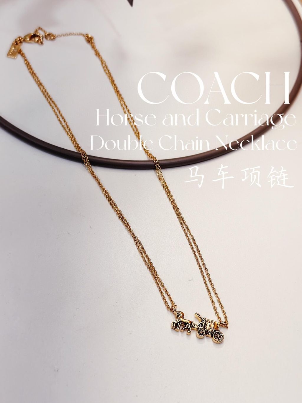 JuzBeauty_JuzBeautyMalaysia_JuzPretty_Authentic_Kbeauty_Malaysia_Skin_Care_Cosmetics_Jbeauty_Health_Care_korean_streetwear_US_Luxury_COACH F33375 Horse And Carriage Double Chain Necklace 项链2.jpg