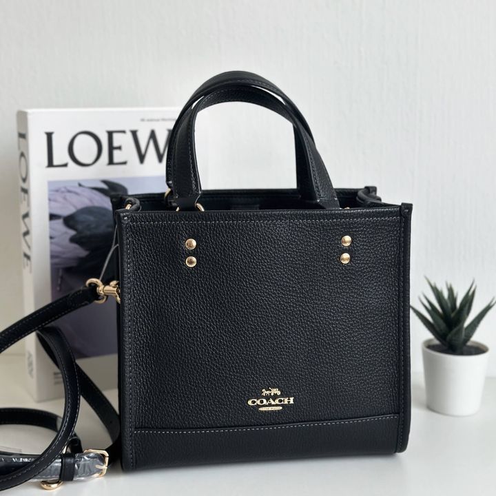_Kbeauty_Malaysia_Skin_Care_Cosmetics_Jbeauty_Health_Care_korean_streetwear_US_Luxury_COACH CO971 Dempsey Tote 22 Refined Pebble Leather Crossbody Bag in Black 斜挎包4