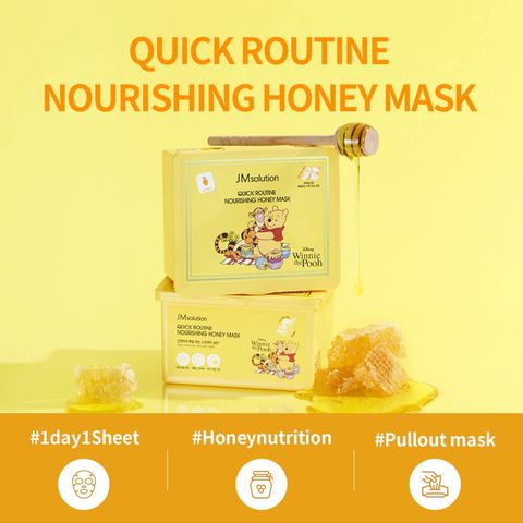 JuzBeauty-JuzBeautyMalaysia-JuzPretty-Authentic-Kbeauty-Malaysia-Skin-Care-Cosmetics-Jbeauty-Health-Care-korean-streetwear-Olive Young JM Solution Disney Quick Routine Mask Nourishing Honey Vital Vita C Barrier Cica Moisture Hyaluronic Acid 迪士尼面膜2