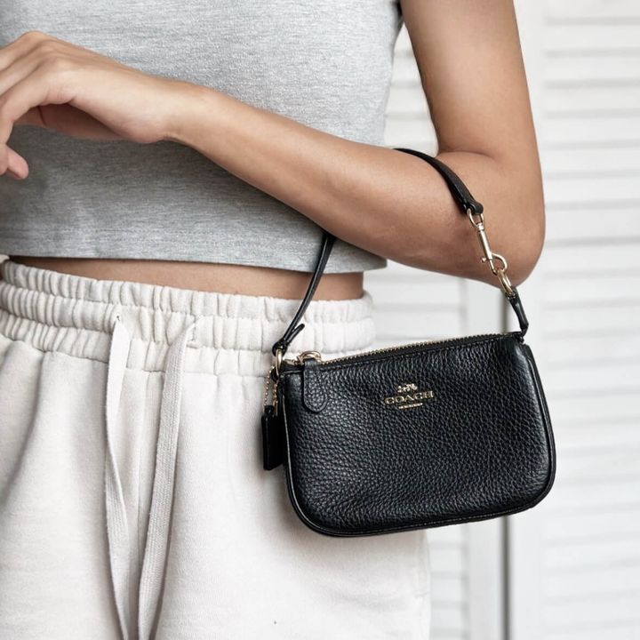 JuzBeauty_JuzBeautyMalaysia_JuzPretty_Authentic_Kbeauty_Malaysia_Skin_Care_Cosmetics_Jbeauty_Health_Care_korean_streetwear_US_Luxury_COACH 6386 Nolita 15 In Black 麻将包1