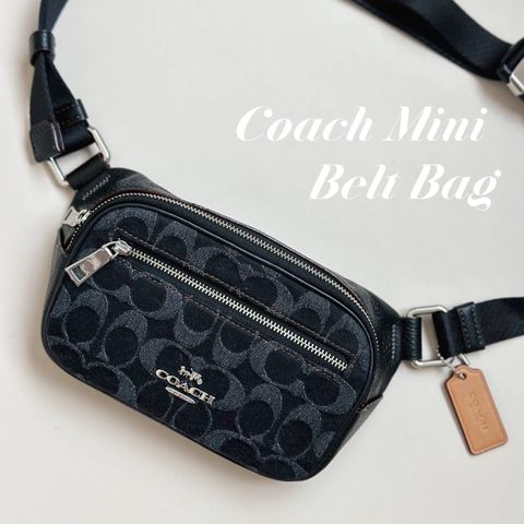 JuzBeauty_JuzBeautyMalaysia_JuzPretty_Authentic_Kbeauty_Malaysia_Skin_Care_Cosmetics_Jbeauty_Health_Care_korean_streetwear_US_Luxury_COACH CQ186 Mini Belt Bag In Signature Denim 胸包2