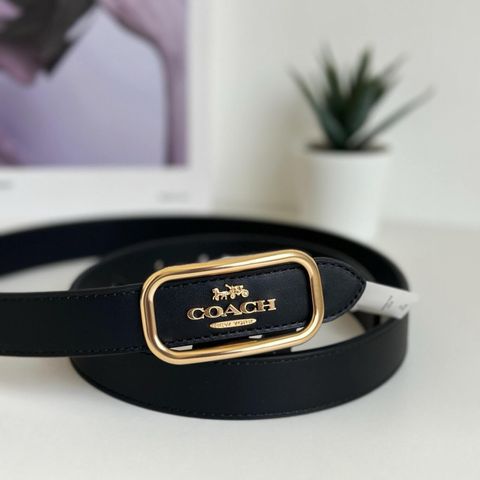 JuzBeauty_JuzBeautyMalaysia_JuzPretty_Authentic_Kbeauty_Malaysia_Skin_Care_Cosmetics_Jbeauty_Health_Care_korean_streetwear_US_Luxury_COACH CE969 Morgan Rectangle Buckle Belt In Black 女款腰带1