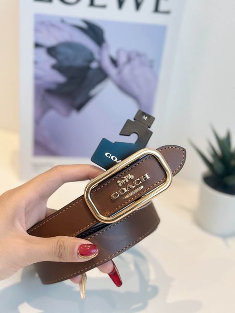 JuzBeauty_JuzBeautyMalaysia_JuzPretty_Authentic_Kbeauty_Malaysia_Skin_Care_Cosmetics_Jbeauty_Health_Care_korean_streetwear_US_Luxury_COACH CE969 Morgan Rectangle Buckle Belt In Brown 女款腰带2