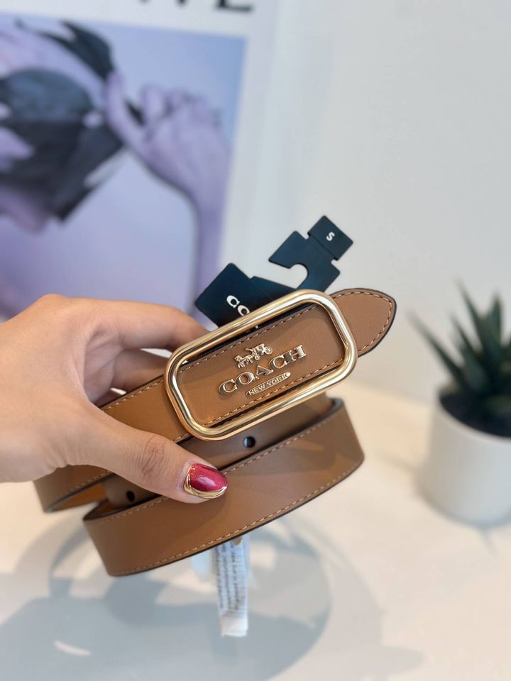 hentic_Kbeauty_Malaysia_Skin_Care_Cosmetics_Jbeauty_Health_Care_korean_streetwear_US_Luxury_COACH CE969 Morgan Rectangle Buckle Belt In Khaki 女款腰带3