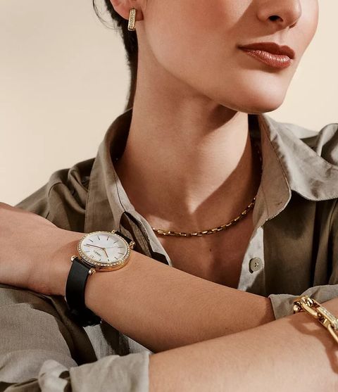 JuzBeauty_JuzBeautyMalaysia_JuzPretty_Authentic_Kbeauty_Malaysia_Skin_Care_Cosmetics_Jbeauty_Health_Care_korean_streetwear_US_Luxury_FOSSIL BQ3921 Tillie Three-hand Black Leather Watch 女装手表1.jpg