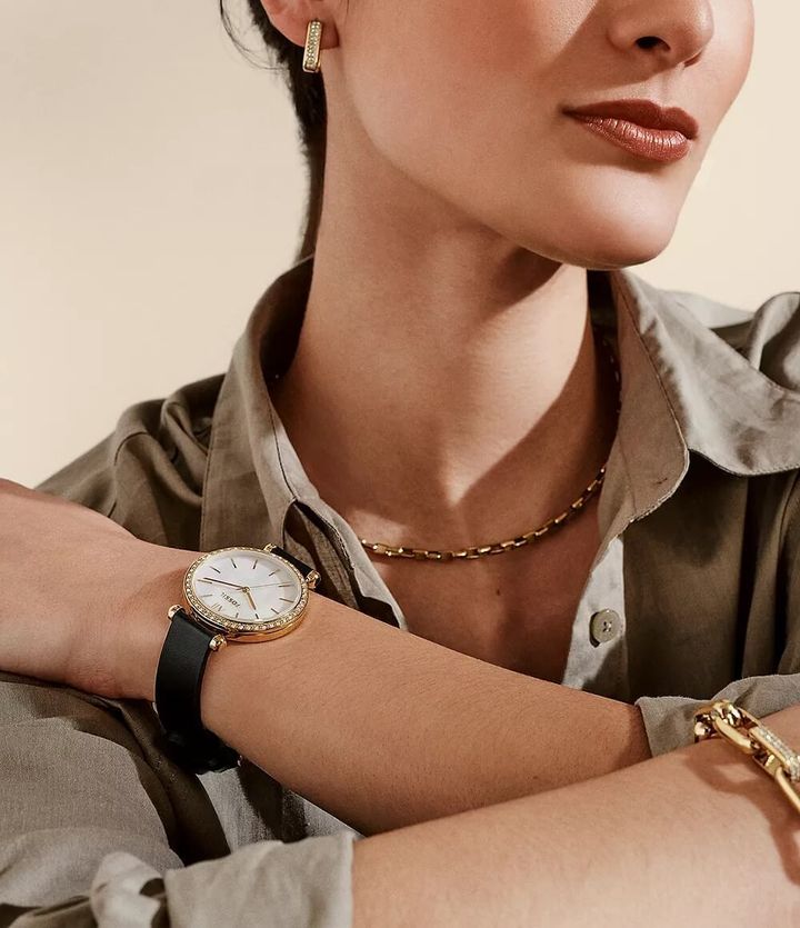 JuzBeauty_JuzBeautyMalaysia_JuzPretty_Authentic_Kbeauty_Malaysia_Skin_Care_Cosmetics_Jbeauty_Health_Care_korean_streetwear_US_Luxury_FOSSIL BQ3921 Tillie Three-hand Black Leather Watch 女装手表1.jpg