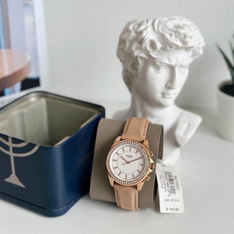 FOSSIL BQT5003 Damen Hybrid Smartwatch Janice Leder Beige 女装手表2