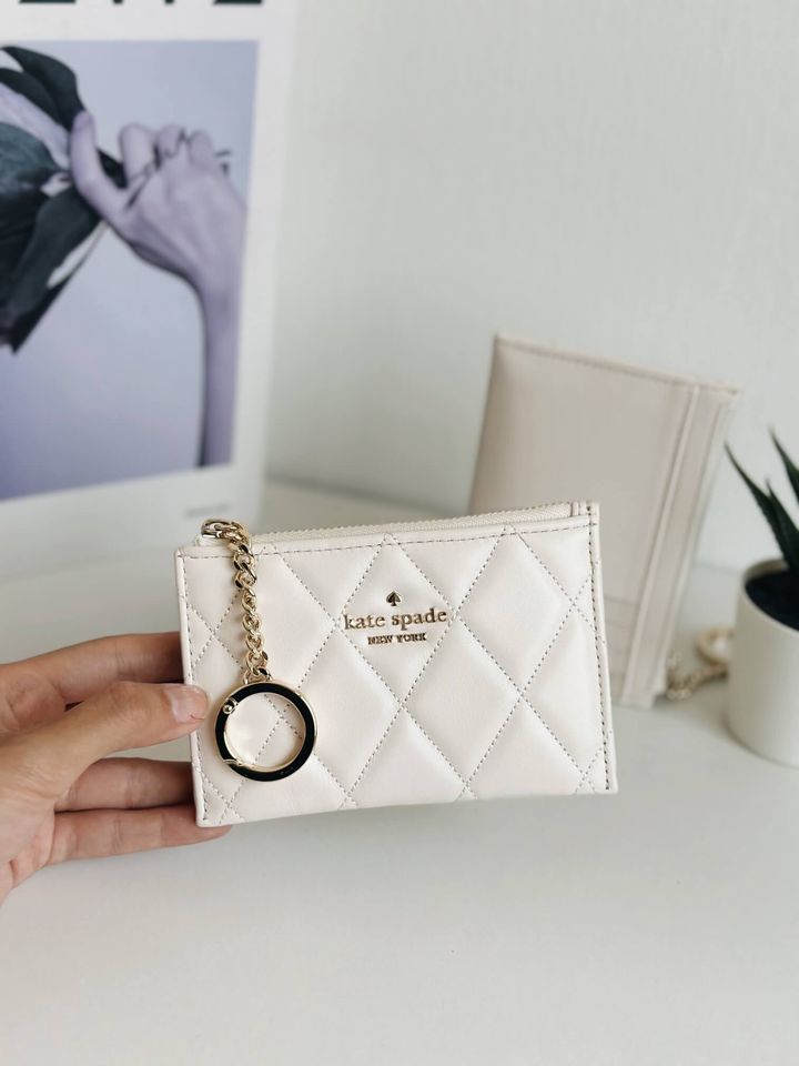 JuzBeauty_JuzBeautyMalaysia_JuzPretty_Authentic_Kbeauty_Malaysia_Skin_Care_Cosmetics_Jbeauty_Health_Care_korean_streetwear_US_Luxury_KATE SPADE KG426 Carey Small Card Holder In Parchment White 女款卡包2.jpg