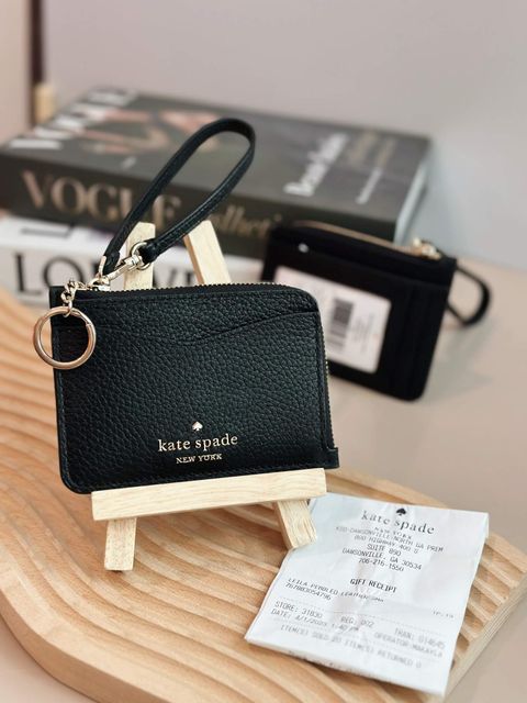 JuzBeauty_JuzBeautyMalaysia_JuzPretty_Authentic_Kbeauty_Malaysia_Skin_Care_Cosmetics_Jbeauty_Health_Care_korean_streetwear_US_Luxury_KATE SPADE WLR00398 Leila Small Card Holder Wristlet Black 女款卡包4.jpg