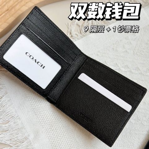 JuzBeauty_JuzBeautyMalaysia_JuzPretty_Authentic_Kbeauty_Malaysia_Skin_Care_Cosmetics_Jbeauty_Health_Care_korean_streetwear_US_Luxury_COACH F67630 ID Billfold Wallet In Black 男士钱包8
