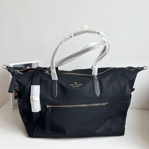 JuzBeauty_JuzBeautyMalaysia_JuzPretty_Authentic_Kbeauty_Malaysia_Skin_Care_Cosmetics_Jbeauty_Health_Care_korean_streetwear_US_Luxury_KATE SPADE KC525 Chelsea Nylon Weekender In Black 旅行包3