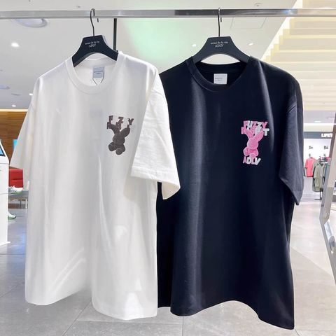 JuzBeauty-JuzBeautyMalaysia-JuzPretty-Authentic-Kbeauty-Malaysia-Skin-Care-Cosmetics-Jbeauty-Health-Care-korean-streetwear-ADLV Fuzzy Font Rabbit Short Sleeve T-Shirt 上衣10