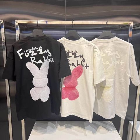 JuzBeauty-JuzBeautyMalaysia-JuzPretty-Authentic-Kbeauty-Malaysia-Skin-Care-Cosmetics-Jbeauty-Health-Care-korean-streetwear-ADLV Doodle Fuzzy Rabbit Short Sleeve T-Shirt 上衣7