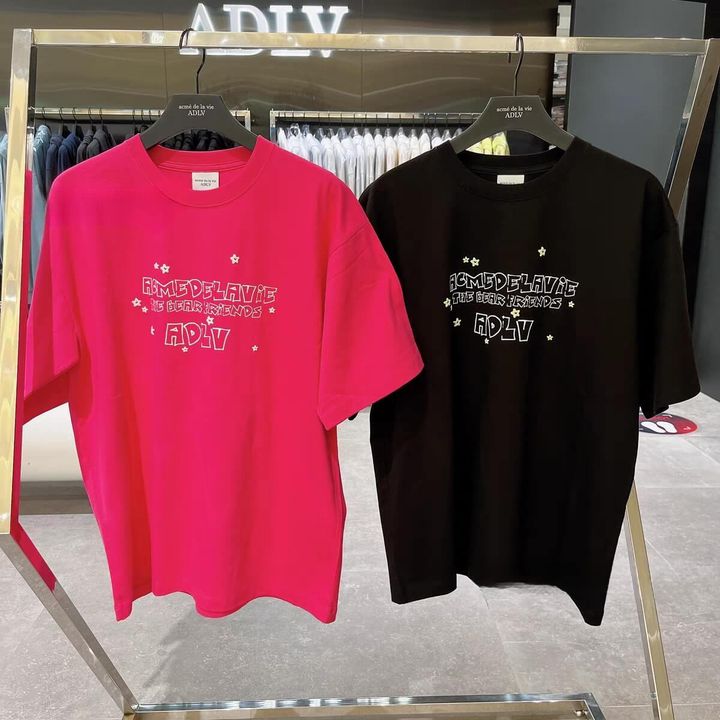 JuzBeauty-JuzBeautyMalaysia-JuzPretty-Authentic-Kbeauty-Malaysia-Skin-Care-Cosmetics-Jbeauty-Health-Care-korean-streetwear-ADLV Bear Friends Doodle Artwork Short Sleeve T-Shirt 上衣6
