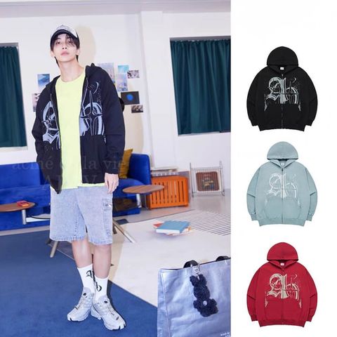 JuzBeauty-JuzBeautyMalaysia-JuzPretty-Authentic-Kbeauty-Malaysia-Skin-Care-Cosmetics-Jbeauty-Health-Care-korean-streetwear-ADLV Vintage Symbol Destroyed Washing Hoodie Zip Up 外套1
