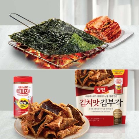 JuzBeauty-JuzBeautyMalaysia-JuzPretty-Authentic-Kbeauty-Malaysia-Skin-Care-Cosmetics-Jbeauty-Health-Care-korean-streetwear-DONGWON Crispy Seaweed Chips with Kimchi 辣海苔脆饼2