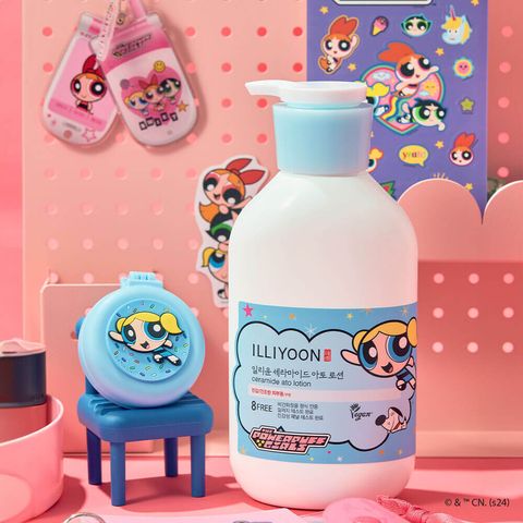 JuzBeauty-JuzBeautyMalaysia-JuzPretty-Authentic-Kbeauty-Malaysia-Skin-Care-Cosmetics-Jbeauty-Health-Care-korean-streetwear-Olive Young ILLIYOON Ceramide Ato Lotion Powerpuff Girls Special Edition 飞天小女警保湿身体乳套盒4