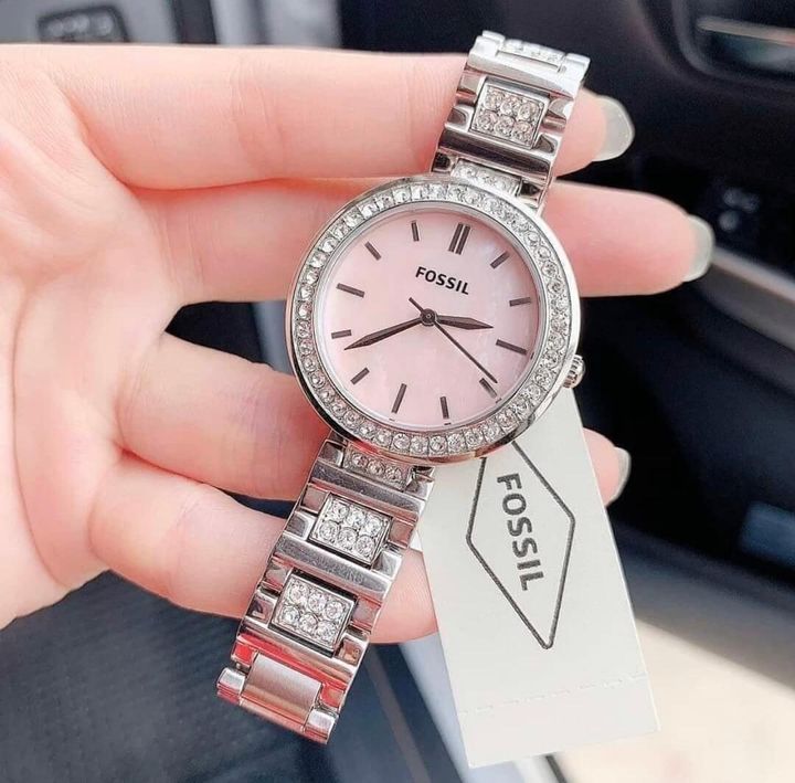JuzBeauty_JuzBeautyMalaysia_JuzPretty_Authentic_Kbeauty_Malaysia_Skin_Care_Cosmetics_Jbeauty_Health_Care_korean_streetwear_US_Luxury_FOSSIL BQ3182 Karli Three Hand Stainless Steel Watch 女士手表5