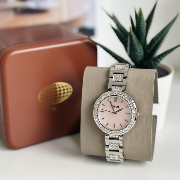 JuzBeauty_JuzBeautyMalaysia_JuzPretty_Authentic_Kbeauty_Malaysia_Skin_Care_Cosmetics_Jbeauty_Health_Care_korean_streetwear_US_Luxury_FOSSIL BQ3182 Karli Three Hand Stainless Steel Watch 女士手表1