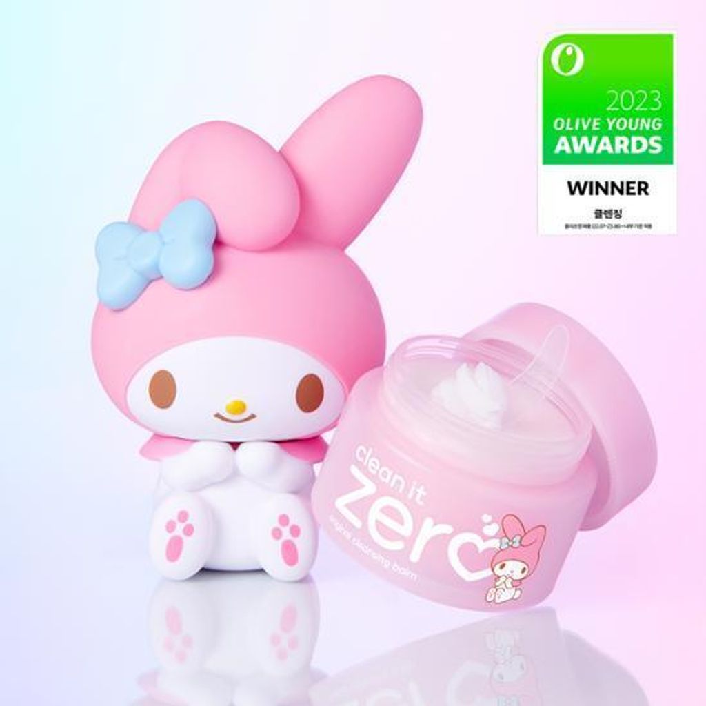 JuzBeauty-JuzBeautyMalaysia-JuzPretty-Authentic-Kbeauty-Malaysia-Skin-Care-Cosmetics-Jbeauty-Health-Care-korean-streetwear-Olive Young BANILA CO x My Melody Clean It Zero Original Cleansing Balm Special Set 零残留温和卸妆膏1