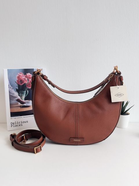 JuzBeauty_JuzBeautyMalaysia_JuzPretty_Authentic_Kbeauty_Malaysia_Skin_Care_Cosmetics_Jbeauty_Health_Care_korean_streetwear_US_Luxury_FOSSIL SHB3164210KH Shae Small Hobo In Brown 腋下包3